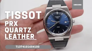 UNBOXING TISSOT PRX BLUE DIAL QUARTZ LEATHER T137.410.16.041.00