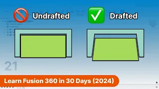 3D Printable One-Part Molds | Day 21 of Learn Fusion 360 in 30 Days - 2023 EDITION