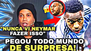 🚨EITA!!! OLHA SÓ O QUE RONALDINHO FALOU DE VINICIUS JR E NEYMAR HOJE! NINGUÉM ESPERAVA!