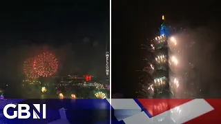 Hong Kong and Taiwan ring in 2024 with INCREDIBLE displays of fireworks