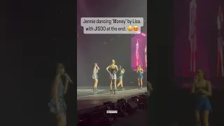 Jennie dancing 'Money' by Lisa. with JISOO at the end #blackpink #bornpink #jisoo #jennie #rosé#lisa