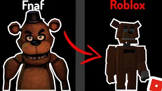 Playing a Fnaf RIPOFF in ROBLOX!