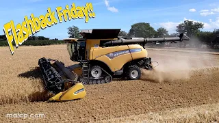 4k FF 22 New Holland CR9.90 Revelation harvesting winter barley in Suffolk