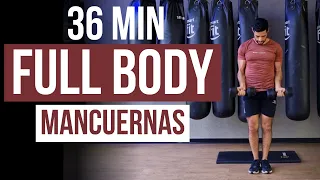 Rutina Intensa Full Body de 30 Minutos con Mancuernas en Casa 🔥 Ejercicios con Mancuernas | AMRAP