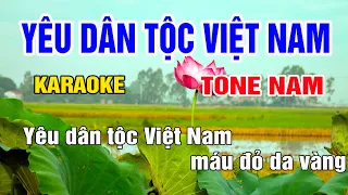 Yêu Dân Tộc Việt Nam Karaoke Tone Nam Nhạc Sống gia huy karaoke