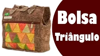 Como Fazer Uma Bolsa de Patchwork com Triângulos  | Ana Cosentino | Vida com Arte (01/11/16)