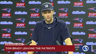 Tom Brady announces he's leaving the New England Patriots