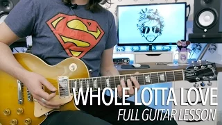 Whole Lotta Love - Led Zeppelin (Full Electric Guitar Lesson)