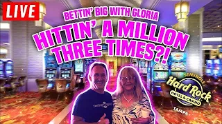 Live High Limit Slots Replay from Seminole Hard Rock in Tampa with the one and only Gloria!!!