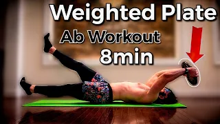 8 MIN WEIGHTED PLATE ABS+CORE WORKOUT / PART 1 | Dakota Durant