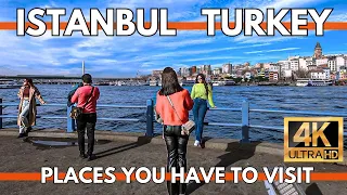 ISTANBUL TURKEY 2024 FULL CITY CENTER WALKING TOUR-STREET FOODS,MARKETS,BAZAAR,SHOPS