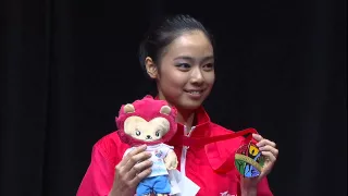 Wushu Day 3 Victory Ceremony   Women's Optional Taijijian   28th SEA Games Singapore 2015 720p