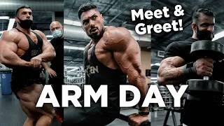 ROAD TO Olympia 2021 Ep6 - LAST ARM DAY + MEET & GREET W/Hadi Choopan, Derek Lunsford, Hany Rambod