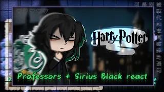 Professors + Sirius Black react to Harry Potter! [4/?]