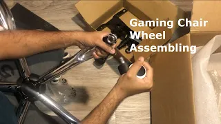 How to put wheels on Gaming Chair / Gaming chair Wheel Installation.
