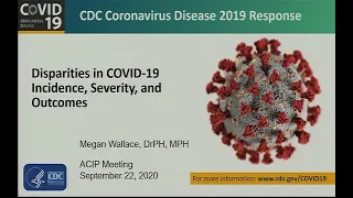 September 2020 ACIP Meeting - Disparities & Overview