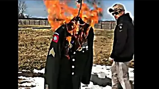 US Army veteran burns his uniform and this is WHY | 🇵🇸 🇮🇱