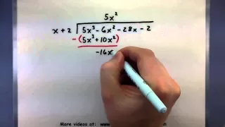 Pre-Calculus - How to divide polynomials using long division