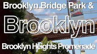 Brooklyn New York【Brooklyn Bridge Park】&【 Brooklyn Heights Promenade】2020 Walking Tour, Travel Guide