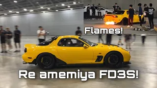 Fire breathing 700HP Yellow Mazda RX7 FD3S at IAM SG 2022!