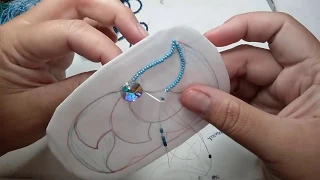 1 needle & 2 needle flat stitch beading techniques