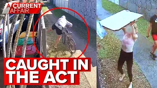 Vandals caught in the act with pensioner's camera | A Current Affair