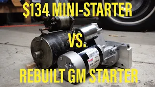 $134 Summit Racing High Torque Mini-Starter Vs. Rebuilt Chevy Starter