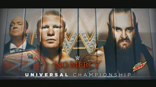 WWE No Mercy 2017 Brock Lesnar vs Braun Strowman Official Match Card