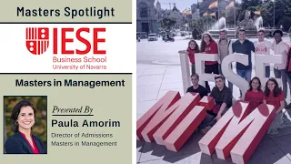 IESE Masters in Management | Masters Spotlight 2021 | Q&A with IESE Masters Admissions