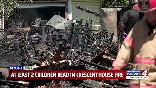 Crescent fire confirms three children died in a house fire earlier this afternoon