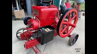 Starting a Rare Fairbanks Morse 3hp 'Z' True Hit and Miss Engine with Buzz Coil Ignition