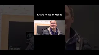 Wieviele Rentner haben 3000 Euro Rente?? #shortvideo #shorts #short #rente #geld #menschen #rentner