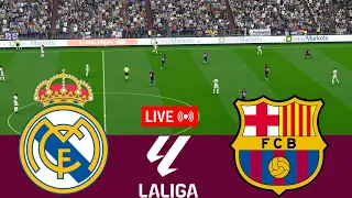 [LIVE] Real Madrid vs Barcelona. La Liga 2023/24 Full match - Video game simulation