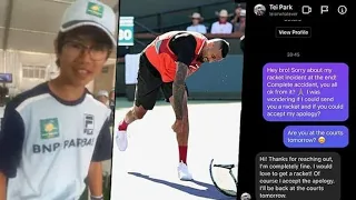 Complicated relationship of Kyrgios and ballkid |  Indian Wells 2022