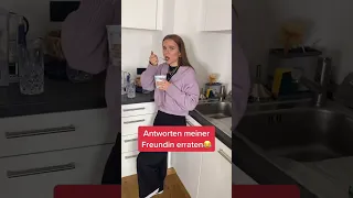 Antworten meiner Freundin erraten😂 #shorts #tiktok #jonathanschoeck #couple