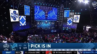 MMG announcing Lions 177 pick in NFL draft