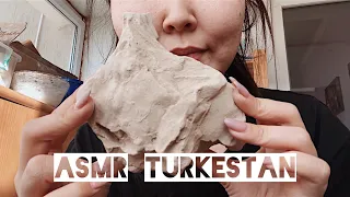 Туркестан белый • Turkestan white crunch asmr clay MUKBANG