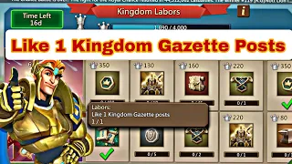 Lords Mobile Like 1 Kingdom Gazette Posts