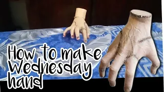 How to make Wednesday hand #creativevideos #wednesdayaddams #wednesdaydance ##handwithoutwrist