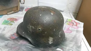 German helmet M35 restore