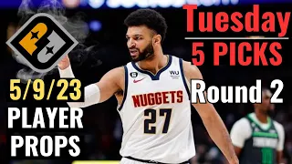 PRIZEPICKS NBA 5/9/23 TUESDAY CORE PLAYER PROPS ROUND 2!