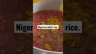 Nigerian Jollof Rice Recipe. #shorts #shortsfeed #reels