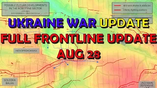 Ukraine War Update (20230828): Full Frontline Update, Robotine Analysis