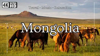 Travel to Mongolian - Landscapes, Animals, and Relaxing Music