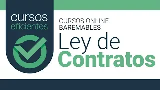 Curso online Ley de contratos del sector público - Baremable para oposiciones