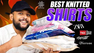 8 Best Knitted/Crochet Shirt For Men 🔥 ZARA, Snitch, Fugazee Casual Shirt Haul Review | ONE CHANCE