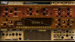 FREE VST SYNTH UHE  ZEBRALETTE   SOUND DEMO