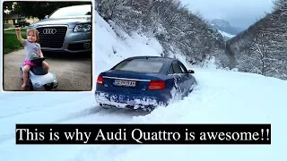 This is why Audi Quattro is awesome!!