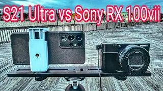 Samsung S21 Ultra humilla brutalmente a la SONY RX 100 Vii - Prueba de video