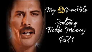 Freddie Mercury Sculpt Part 1 | How to sculpt neck and head for Tonner doll | Begin Sculpt